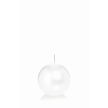 Ball candle MAEVA, white, Ø2.4"/6cm, 10h - Made in Germany Ball candle MAEVA, white, Ø2.4"/6cm, 10h - Made in Germany