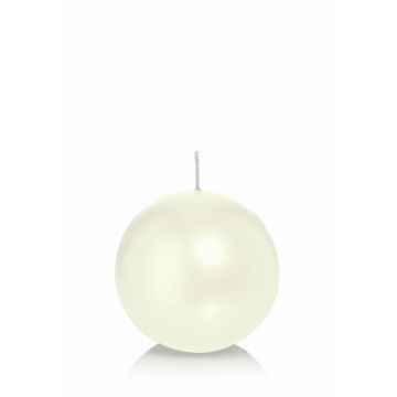 Ball candle MAEVA, ivory, Ø3.1"/8cm, 25h - Made in Germany Ball candle MAEVA, ivory, Ø3.1"/8cm, 25h - Made in Germany
