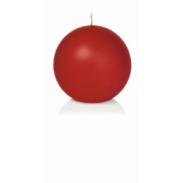 Ball candle MAEVA in cellophane foil, red, Ø2.8"/7cm, 25h - Made in Germany Ball candle MAEVA in cellophane foil, red, Ø2.8"/7cm, 25h - Made in Germany