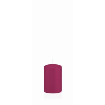 Votive candle / pillar candle MAEVA, magenta, 3.1"/8cm, Ø2"/5cm, 18h - Made in Germany