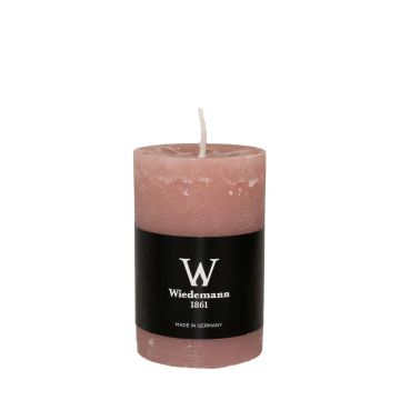 Pillar candle AURORA, rosewood, 3.5"/9cm, Ø2.3"/5,8cm, 30h - Made in Germany