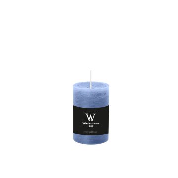Pillar candle AURORA, grey-blue, 3.5"/9cm, Ø2.3"/5,8cm, 30h - Made in Germany Pillar candle AURORA, grey-blue, 3.5"/9cm, Ø2.3"/5,8cm, 30h - Made in Germany