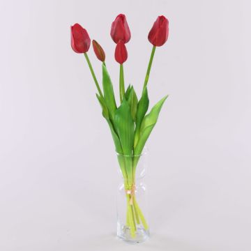 LONA fabric tulip bouquet, red, 45cm, Ø15cm