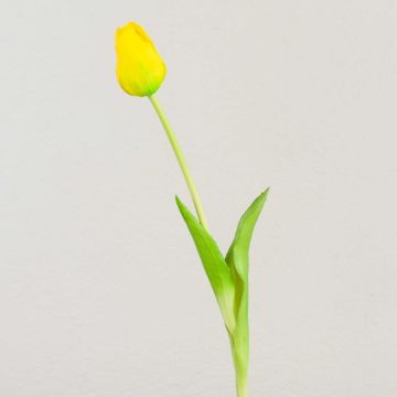 Artificial tulip LONA, yellow, 45cm, Ø4cm