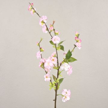 Decorative cherry blossom branch VALESKA, flowering, pink, 33"/85cm