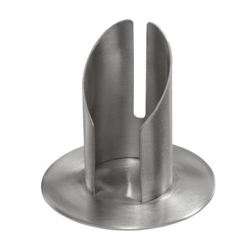CONSTANCE brass candle holder, for candles approx. Ø4cm, nickel-plated, matt brushed, silver, 8cm, Ø9cm CONSTANCE brass candle holder, for candles approx. Ø4cm, nickel-plated, matt brushed, silver, 8cm, Ø9cm