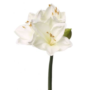 Artificial amaryllis flower BENITA, white, 22"/55cm, Ø 3.9"/10cm Artificial amaryllis flower BENITA, white, 22"/55cm, Ø 3.9"/10cm