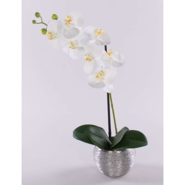 EMILIA artificial Phalaenopsis orchid, decorative pot, white, 45cm EMILIA artificial Phalaenopsis orchid, decorative pot, white, 45cm