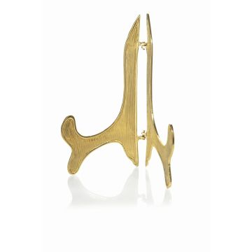 ADALBERTO bookend in brass, matt brushed, gold, 17.5 x 10 cm
