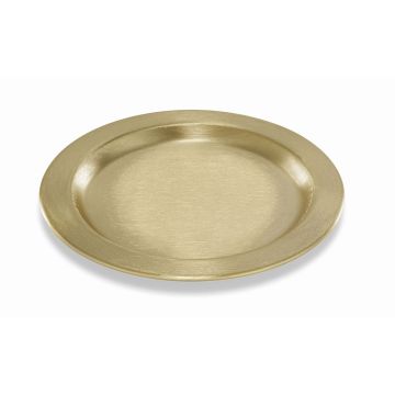 GREGORIA round metal candle saucer, for candles Ø7–8cm, gold, Ø11.5cm GREGORIA round metal candle saucer, for candles Ø7–8cm, gold, Ø11.5cm
