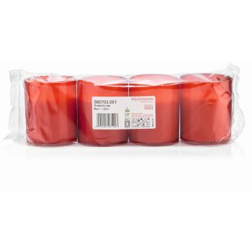 Grave light JESENIA, 4 pieces, red-white, 2.3"/5,9cm, Ø2"/5cm, 25h