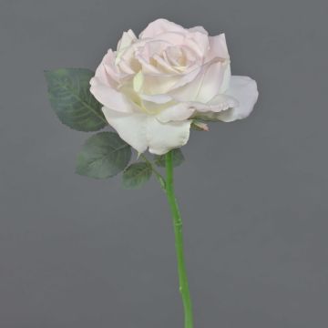 Artificial rose QUINZY, pale pink, 12"/30cm, Ø 4.7"/12cm