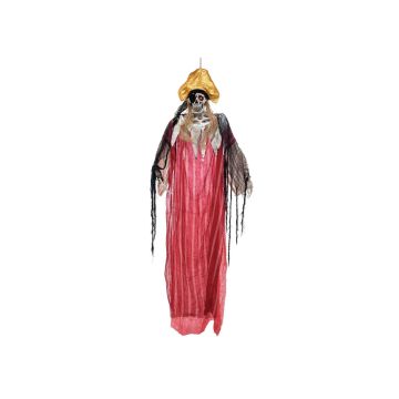 Halloween decorative figure: Pirate Skeleton Captain LUIS, talking, LED, 170 cm