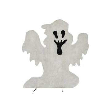 Halloween decorative figure – SPOOKY GHOST silhouette, white, 58cm
