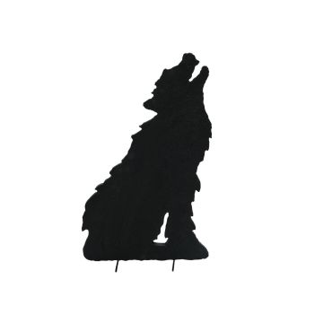 Halloween Silhouette Decoration SPOOKY WOLF, black, 63cm