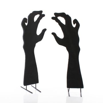 Halloween decorative figure silhouette: SPOOKY HANDS, black, 40cm