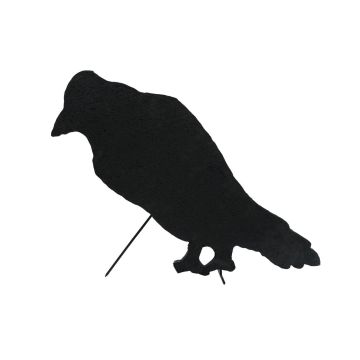 Halloween decorative silhouette crow SPOOKY CROW, black, 63cm