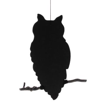 Halloween Silhouette Decoration: Owl – SPOOKY OWL, black, 62cm