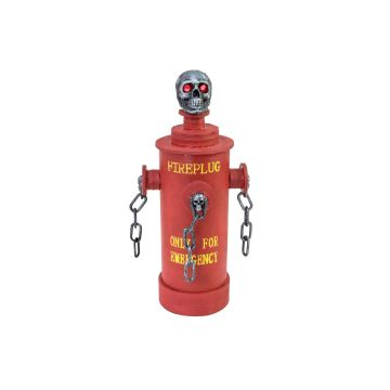 Halloween decoration: SPRINKY fire hydrant with skull, motion function, eerie laughter, LEDs, 11"/28cm Halloween decoration: SPRINKY fire hydrant with skull, motion function, eerie laughter, LEDs, 11"/28cm