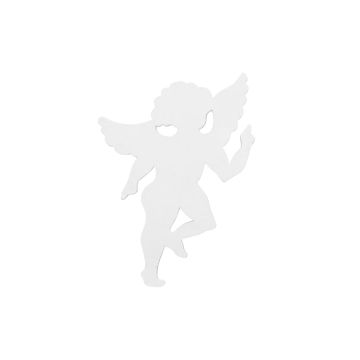Christmas decoration: ELENI angel silhouette figurine, white, 24"/60cm Christmas decoration: ELENI angel silhouette figurine, white, 24"/60cm