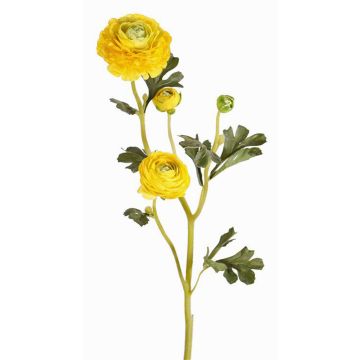 Silk ranunculus NOEMIE, yellow, 26"/65cm, Ø 1.6"-3.1"/4-8cm Silk ranunculus NOEMIE, yellow, 26"/65cm, Ø 1.6"-3.1"/4-8cm