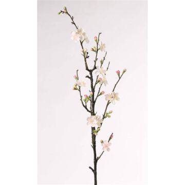 Artificial apple blossom branch SADAKA, flowering, white-pink, 33"/85cm
