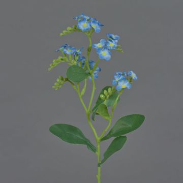 Artificial Forget-me-not ESTHER, light blue, 14"/35cm, Ø 0.8"/2cm