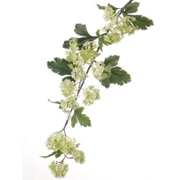 Artificial Japanese snowball SOTRIO, green, 33"/85cm, Ø 1.2"-1.6"/3-4cm