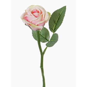 Artificial flower rose GABI, pink-green, 12"/30cm, Ø2.4"/6cm Artificial flower rose GABI, pink-green, 12"/30cm, Ø2.4"/6cm