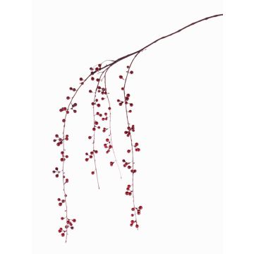 Artificial snowberry branch ATOS with berries, red, 4ft/120cm Artificial snowberry branch ATOS with berries, red, 4ft/120cm
