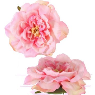 Decorative rose blossom SASKIA, floating, pink, 2"/5cm, Ø 5.9"/15cm Decorative rose blossom SASKIA, floating, pink, 2"/5cm, Ø 5.9"/15cm