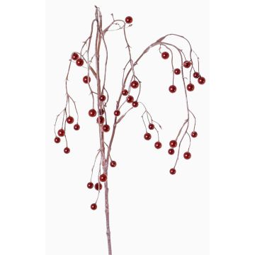 Plastic snowberry branch PASKO, berries, red, 4ft/120cm Plastic snowberry branch PASKO, berries, red, 4ft/120cm