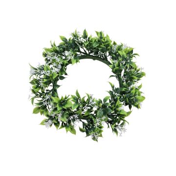 Decorative jasmine wreath REBEKKA, crossdoor, white, Ø 12"/30cm Decorative jasmine wreath REBEKKA, crossdoor, white, Ø 12"/30cm