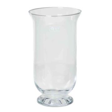 Lantern LEA OCEAN with pedestal, cylinder/round, clear, 16"/40cm, Ø9"/22cm