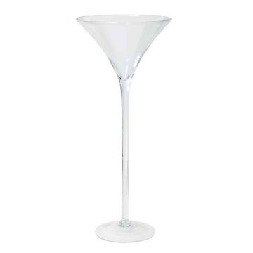 Martini glass / cocktail glass SACHA OCEAN with pedestal, funnel/round, clear, 28"/70cm, Ø12"/30cm