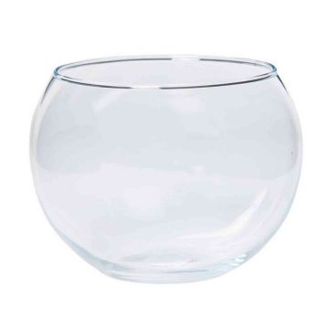 Candle glass TOBI OCEAN, globe/round, clear, 4"/10cm, Ø5.1"/13cm Candle glass TOBI OCEAN, globe/round, clear, 4"/10cm, Ø5.1"/13cm