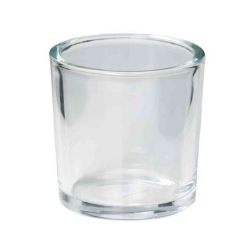 Lantern JOHN OCEAN, cylinder/round, clear, 5.5"/14cm, Ø5.5"/14cm