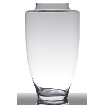 Floor vase of glass LACEY, conical/round, clear, 12"/31,5cm, Ø7"/18cm