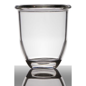 Flower pot FYNN, conical/round, clear, 7"/17cm, Ø6"/15,5cm