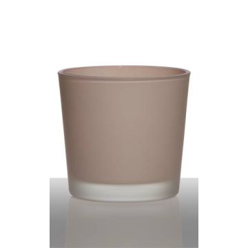 Flower pot ALENA FROST, cylinder/round, light pink matt, 4.3"/11cm, Ø4.5"/11,5cm