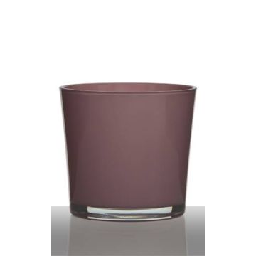 Flower pot ALENA, cylinder/round, dusky pink, 6"/16cm, Ø7"/17cm