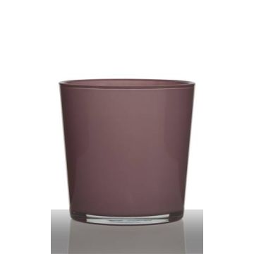 Flower pot ALENA, cylinder/round, dusky pink, 7"/19cm, Ø7"/19cm