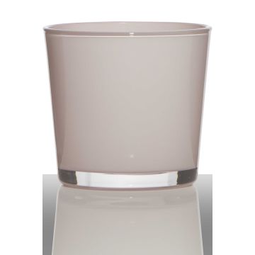 Flower pot ALENA, cylinder/round, light pink, 4.9"/12,5cm, Ø5.7"/14,5cm