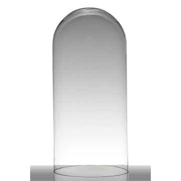 Glass cover / glass bell ADELINA, cylinder/round, clear, 23"/59,5cm, Ø11"/28cm