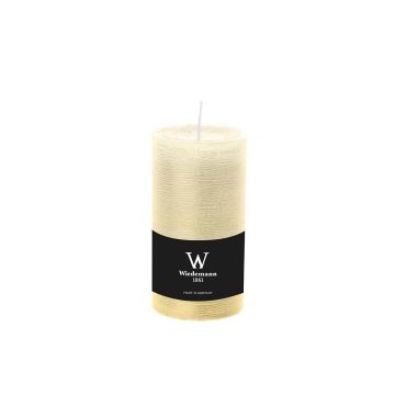 Pillar candle / wax candle AURORA, cream, 5.1"/13cm, Ø2.7"/6.8cm, 54h - Made in Germany Pillar candle / wax candle AURORA, cream, 5.1"/13cm, Ø2.7"/6.8cm, 54h - Made in Germany