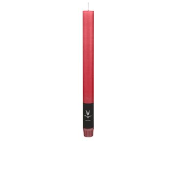 Dinner candle / tapered candle AURORA, bordeaux, 11"/27cm, Ø0.9"/2.2cm, 10h - Made in Germany Dinner candle / tapered candle AURORA, bordeaux, 11"/27cm, Ø0.9"/2.2cm, 10h - Made in Germany