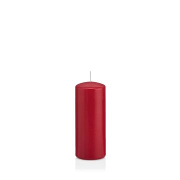 Votive candle / Pillar candle MAEVA, dark red, 4.7"/12cm, Ø2"/5cm, 28h - Made in Germany