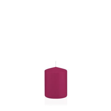 Votive candle / Pillar candle MAEVA, magenta, 3.1"/8cm, Ø2.4"/6cm, 29h - Made in Germany