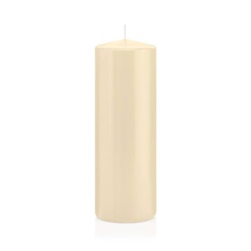 Votive candle / pillar candle MAEVA, cream, 8"/20cm, Ø2.8"/7cm, 103h - Made in Germany Votive candle / pillar candle MAEVA, cream, 8"/20cm, Ø2.8"/7cm, 103h - Made in Germany