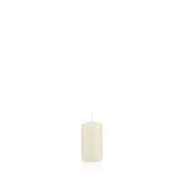 Votive candle / Pillar candle MAEVA, ivory, 8"/20cm, Ø4"/10cm, 156h - Made in Germany Votive candle / Pillar candle MAEVA, ivory, 8"/20cm, Ø4"/10cm, 156h - Made in Germany